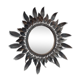 Mirror ancient Sun, leaves, brass, Minori 46cm