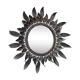 Mirror ancient Sun, leaves, brass, Minori 46cm