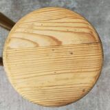 Pair of high pine stools