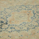 Hand-knotted persian vintage 1970s 305 cm x 390 cm beige wool carpet