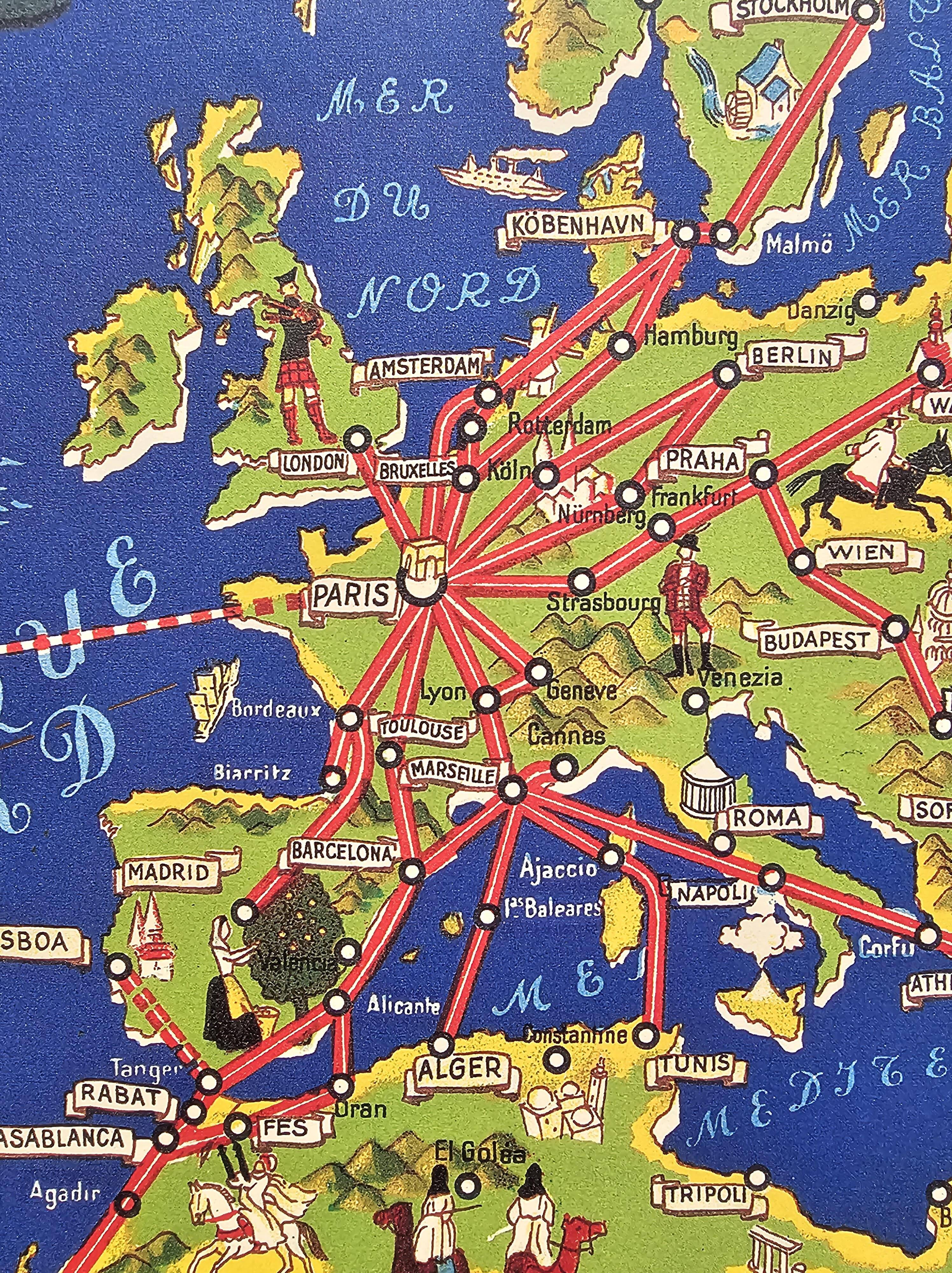Air france poster - global air network