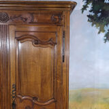 Small Louis XV wardrobe in solid oak
