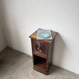 Dudouyt bedside table, oak, 1940.