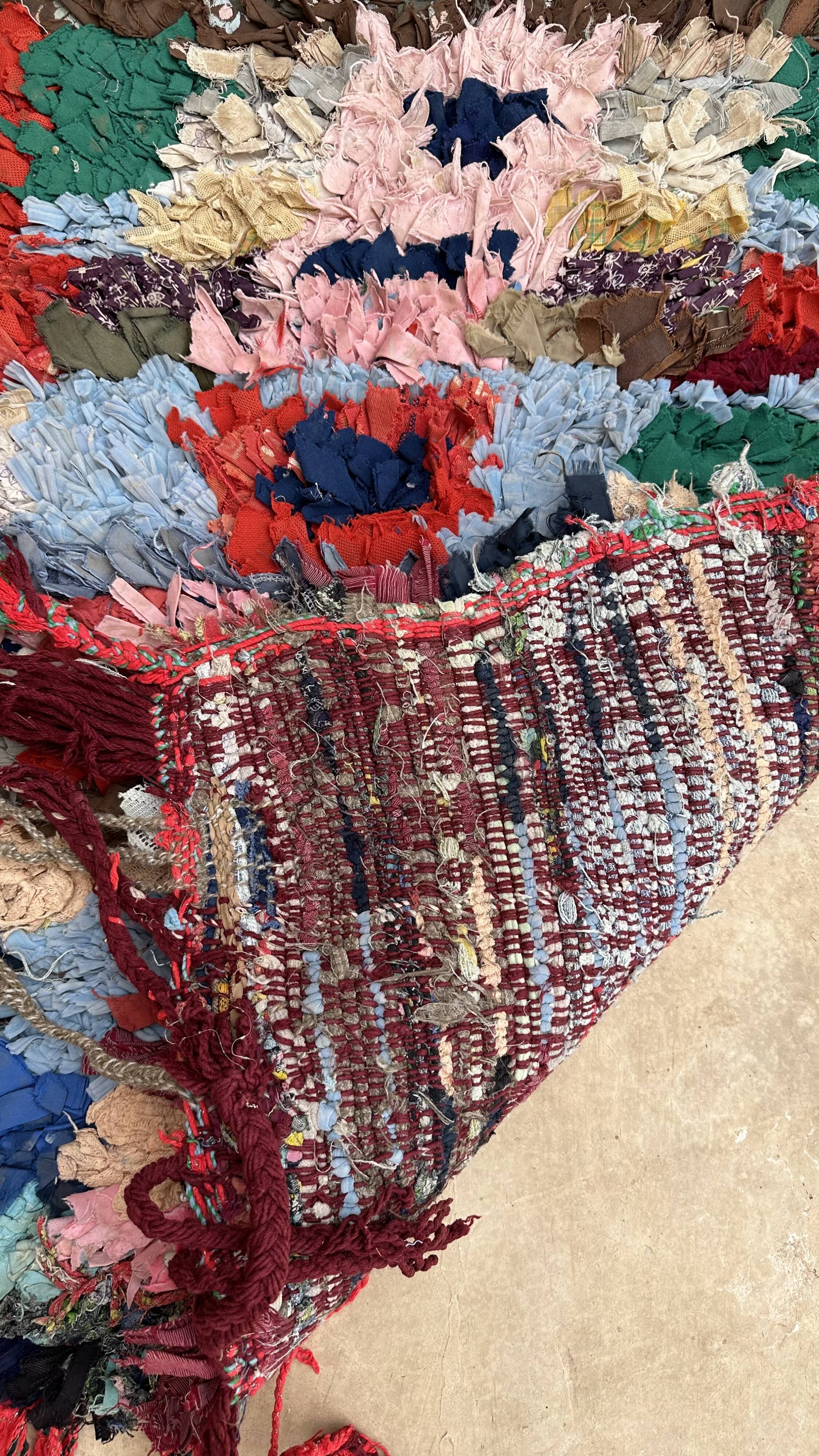 Boucherouite Berber rug - 69 x 176 cm