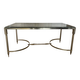 Rectangular marble coffee table