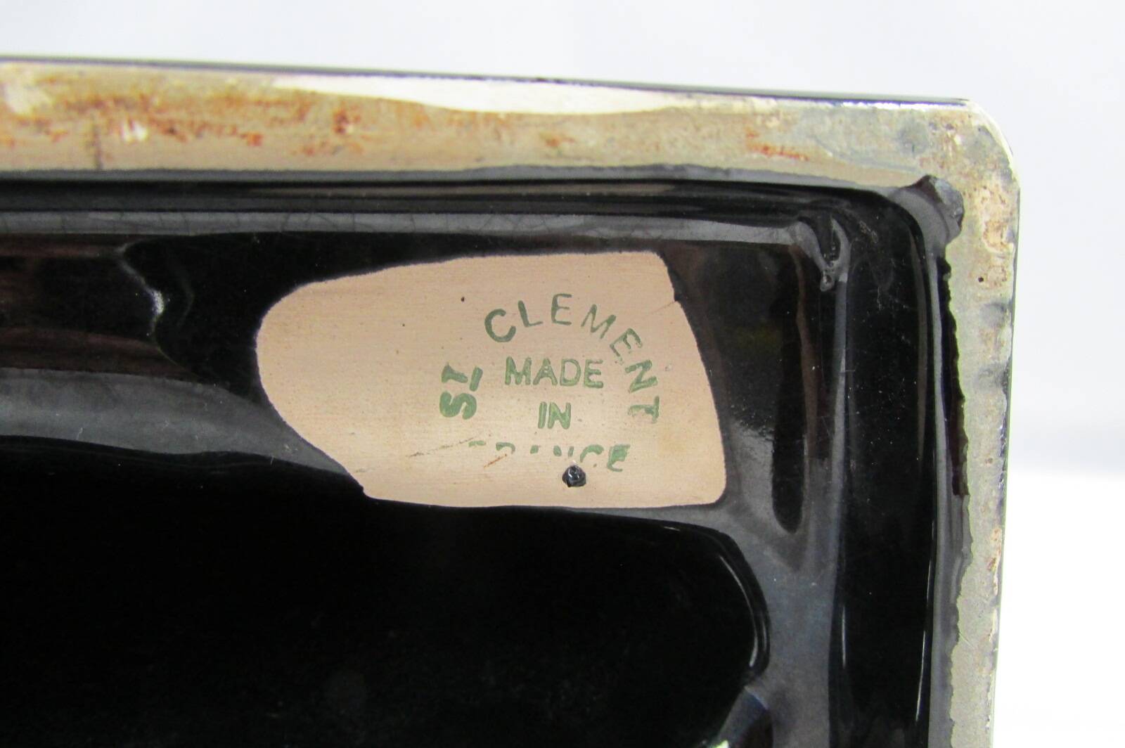 Pair of antelopes, lemanceau, black ceramic