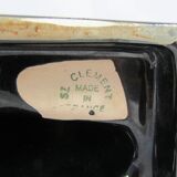 Pair of antelopes, lemanceau, black ceramic