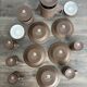 Vintage River Dolphin coffee service – Matte stoneware
