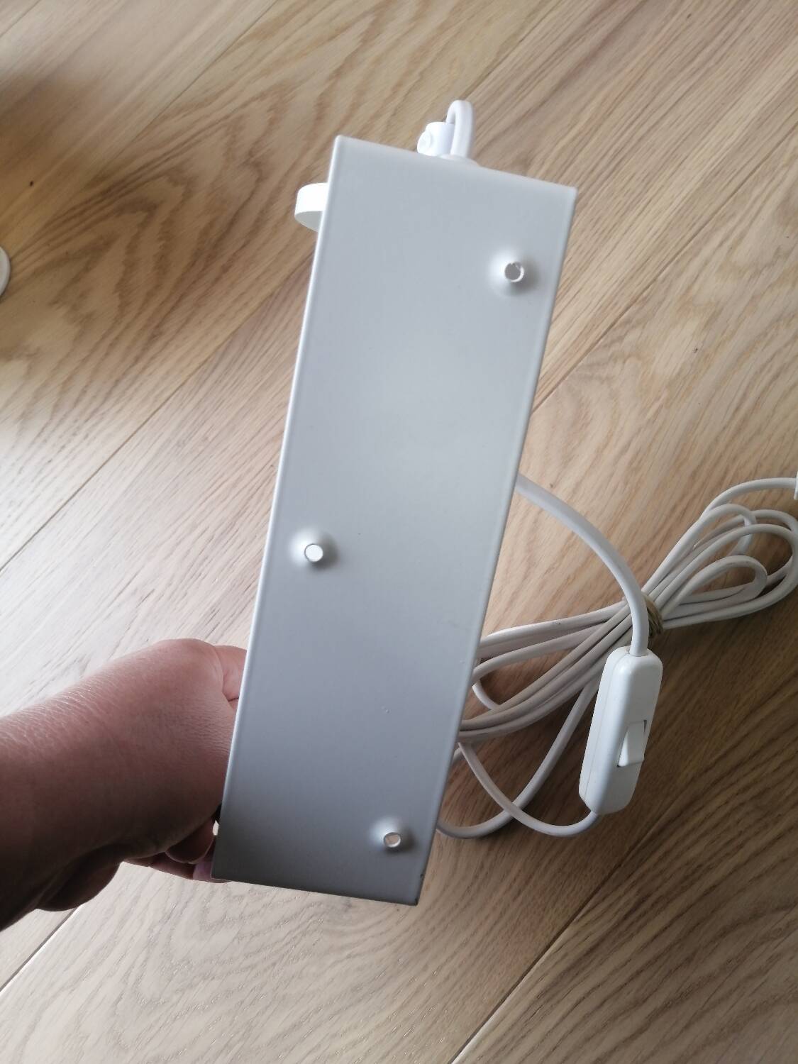 White metal wall lamp, Ikea 80s