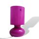 Scandinavian Modernist Lykta fuchsia pink handmade glass table lamp by IKEA, 1990s