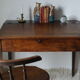 Old desk in walnut school master