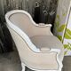 Bergère St Louis XV white rechampi 20th century