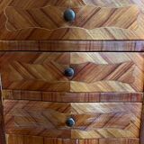 Inlaid bedside table