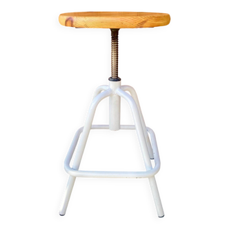 Vintage adjustable swivel stool