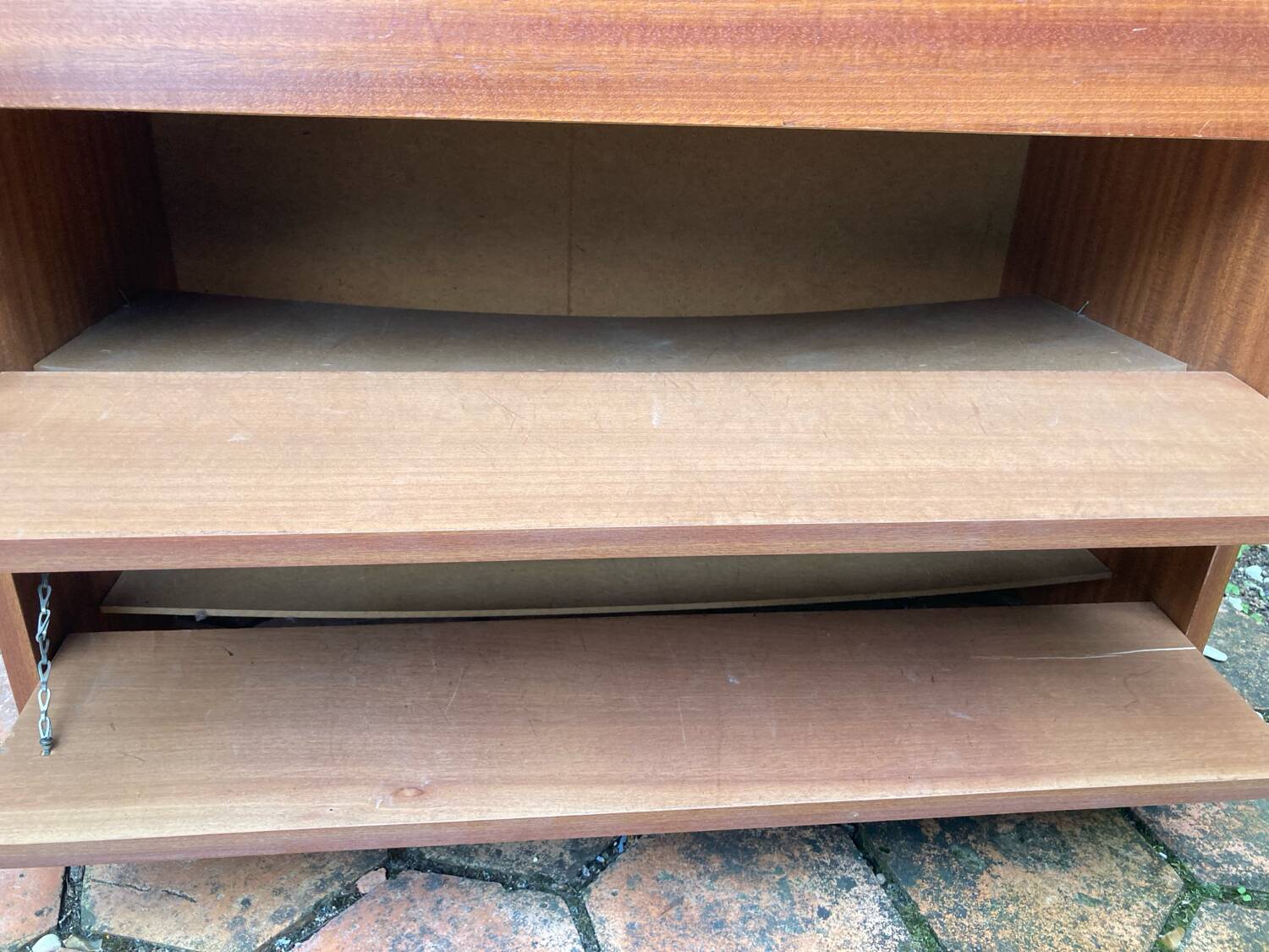 Vintage shoe cabinet