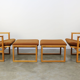 Fauteuils modèle 2254  avec ottomanes par Børge Mogensen pour Fredericia