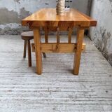 Farmhouse table, mountain furniture from the 50s