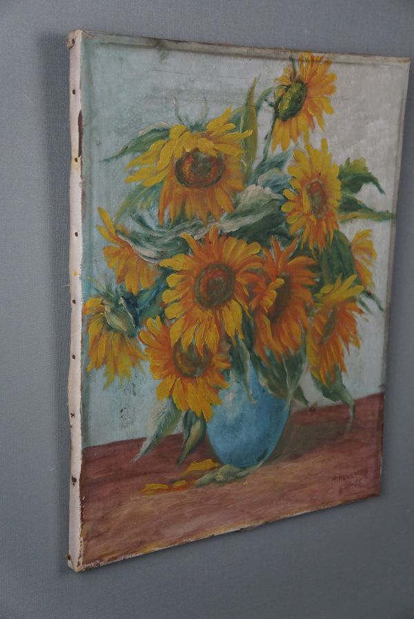 Sunflower painting, still life