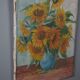 Sunflower painting, still life