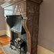 Impressive Napoleon III fireplace in Rance marble, around 1880.