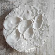 Oyster plate 19th century porcelain Haviland & Co Limoges France
