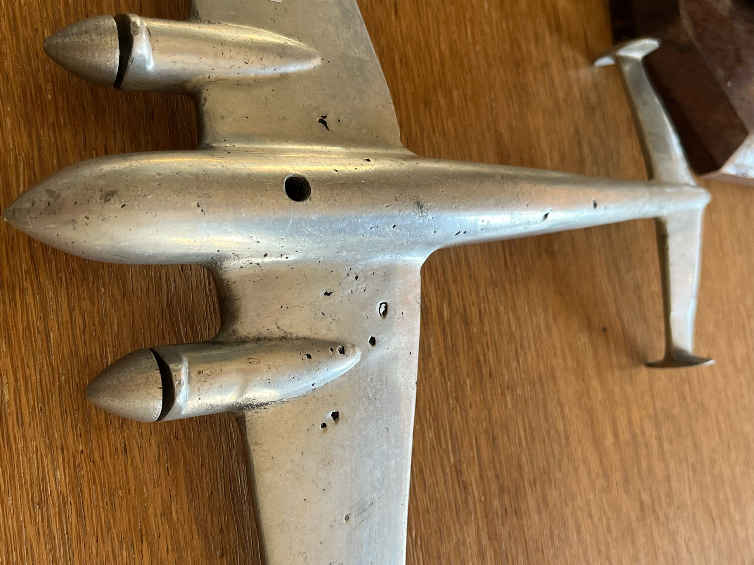 Old aluminum aircraft