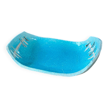 Large fruit bowl / centrepiece in glazed ceramic from the 1970s.