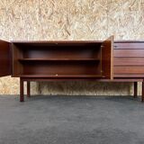 60s 70s teak sideboard Credenza cabinet Bartels Danish Modern Design