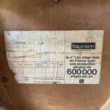 Baumann bistro chairs in wood and skaï