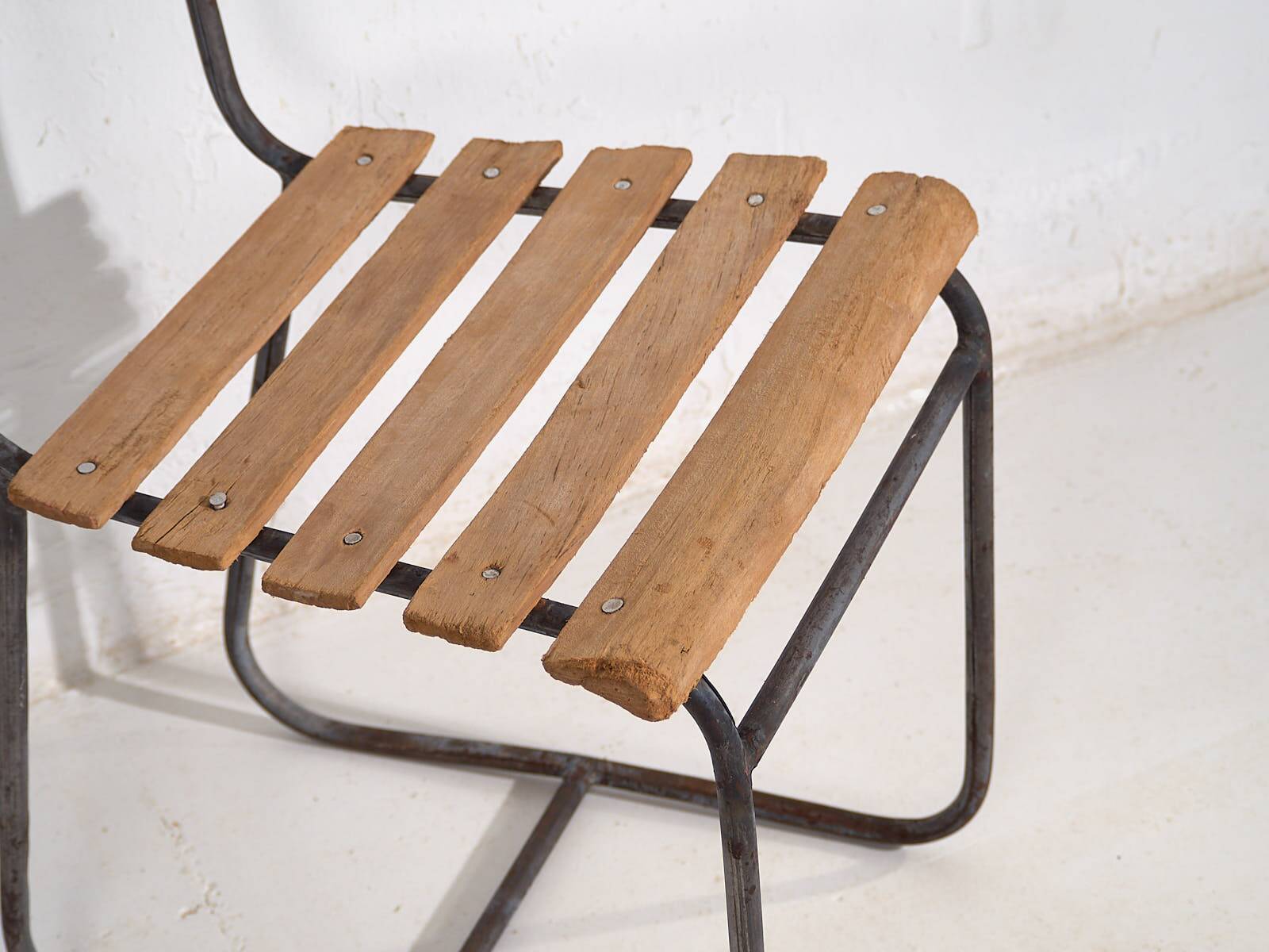 Chaises d’extérieur anciennes (vers 1920). Ensemble de 2 pièces #1