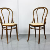 Betwood and cane brown chair