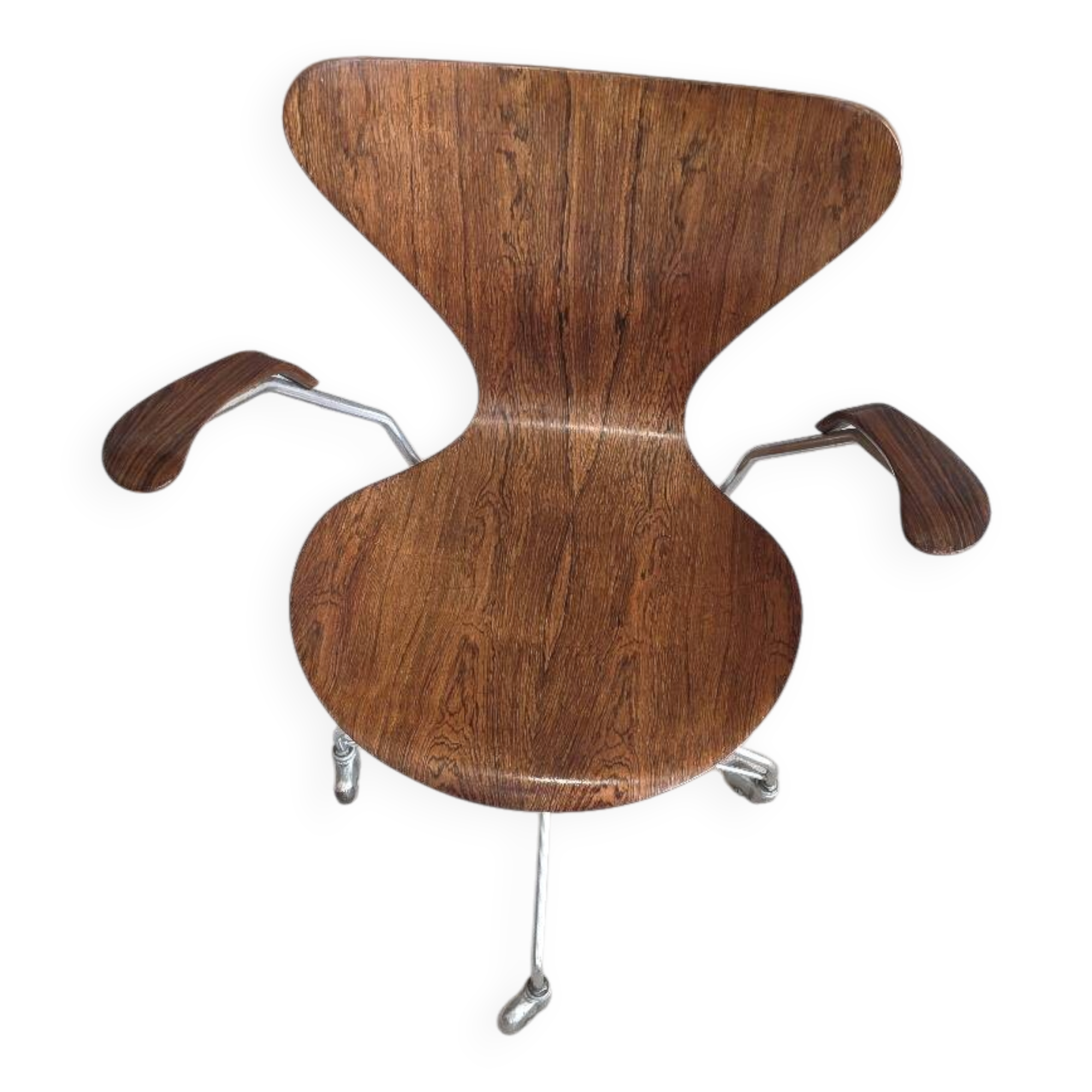 Arne Jacobsen 3217 rosewood desk chair Fritz Hansen