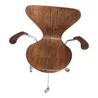 Arne Jacobsen 3217 rosewood desk chair Fritz Hansen