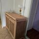 Buffet in Art Deco style, restored solid raw wood.