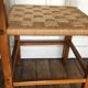 Chair made of wood and rope