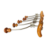 5 old large hooks art deco from the 30/40 years