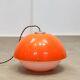 Italian Orange Acrylic Glass Pendant Lamp, 1970s