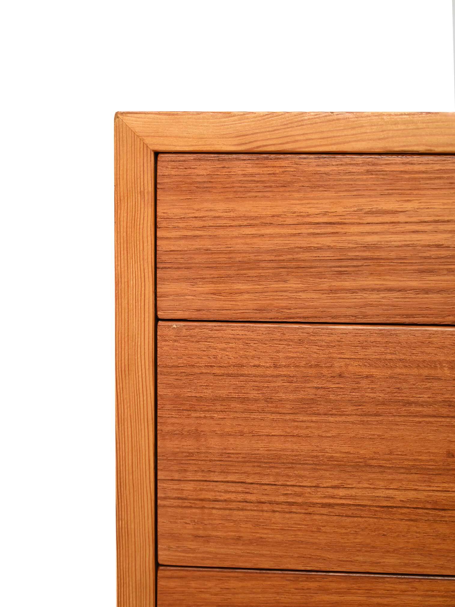 Commode en hêtre danois et teck par Børge Mogensen
