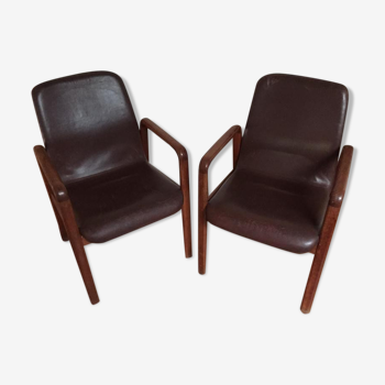 Pair of Scandinavian armchairs Dyrlund
