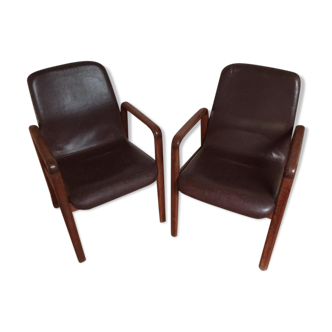 Pair of Scandinavian armchairs Dyrlund