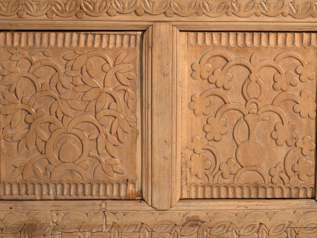 Antique enfilade carved from fir wood – China, circa 1930