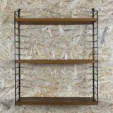 60s-70s Oak String Shelf Module by Kajsa & Nils “Nisse” Strinning Sweden