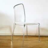 Pair of transparent plexiglass chairs "Armet Italy"