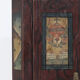 Rustic Farmhouse Folk Art Painted Bridal Cabinet 1844