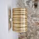Resin and rope wall light by Accolay, France, 1970s