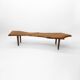 Table basse arbre vintage Live Edge 1960 Bois 1970