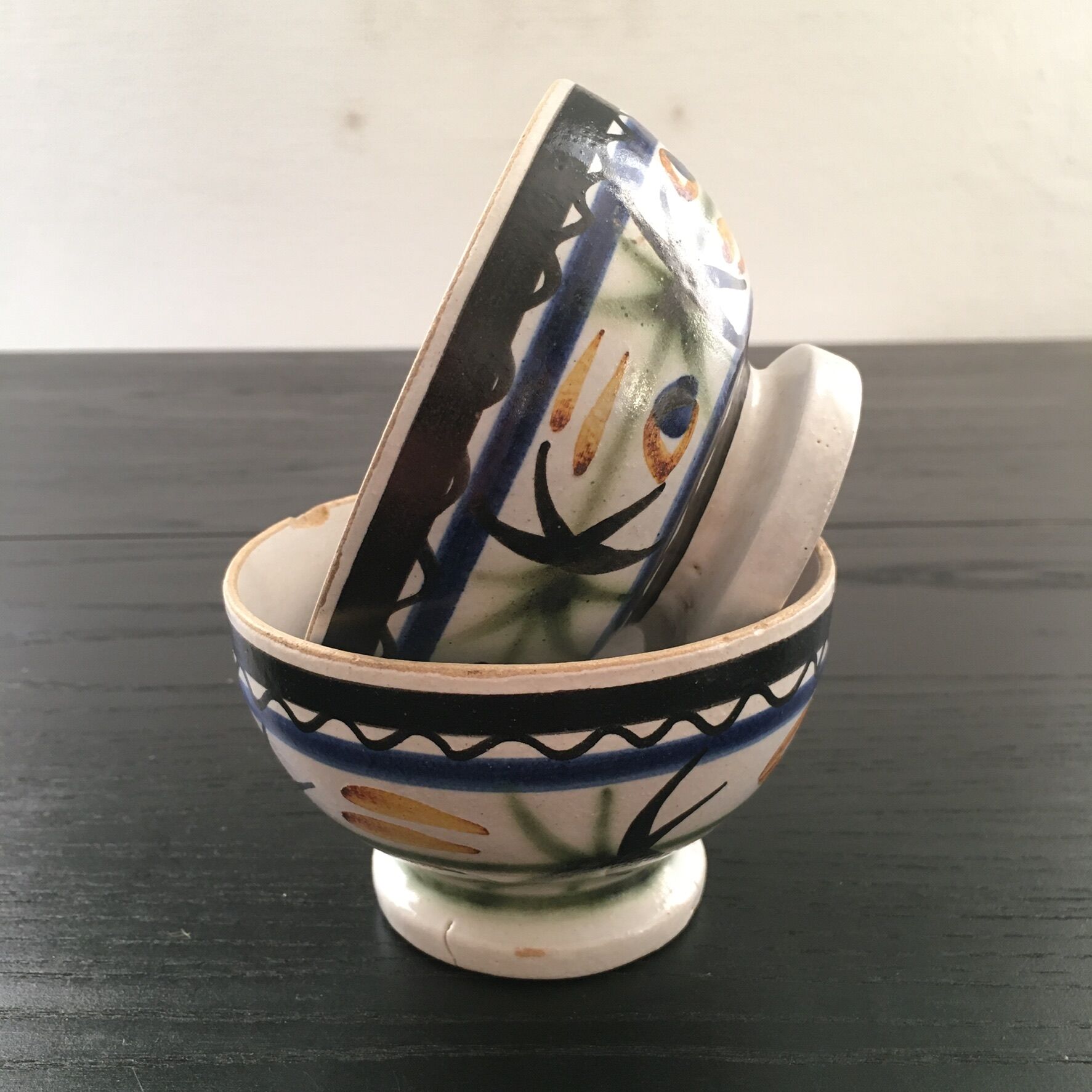 Pair of Keraluc Quimper bowls