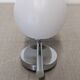 Double Space Age wall light in frosted white glass, France circa 1970.