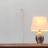 Vintage Dutch Delft blue table lamp by Zenith, Gouda