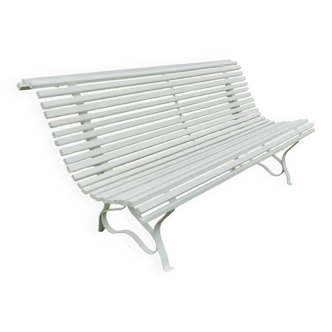 Banc de jardin ancien avec pieds en fer